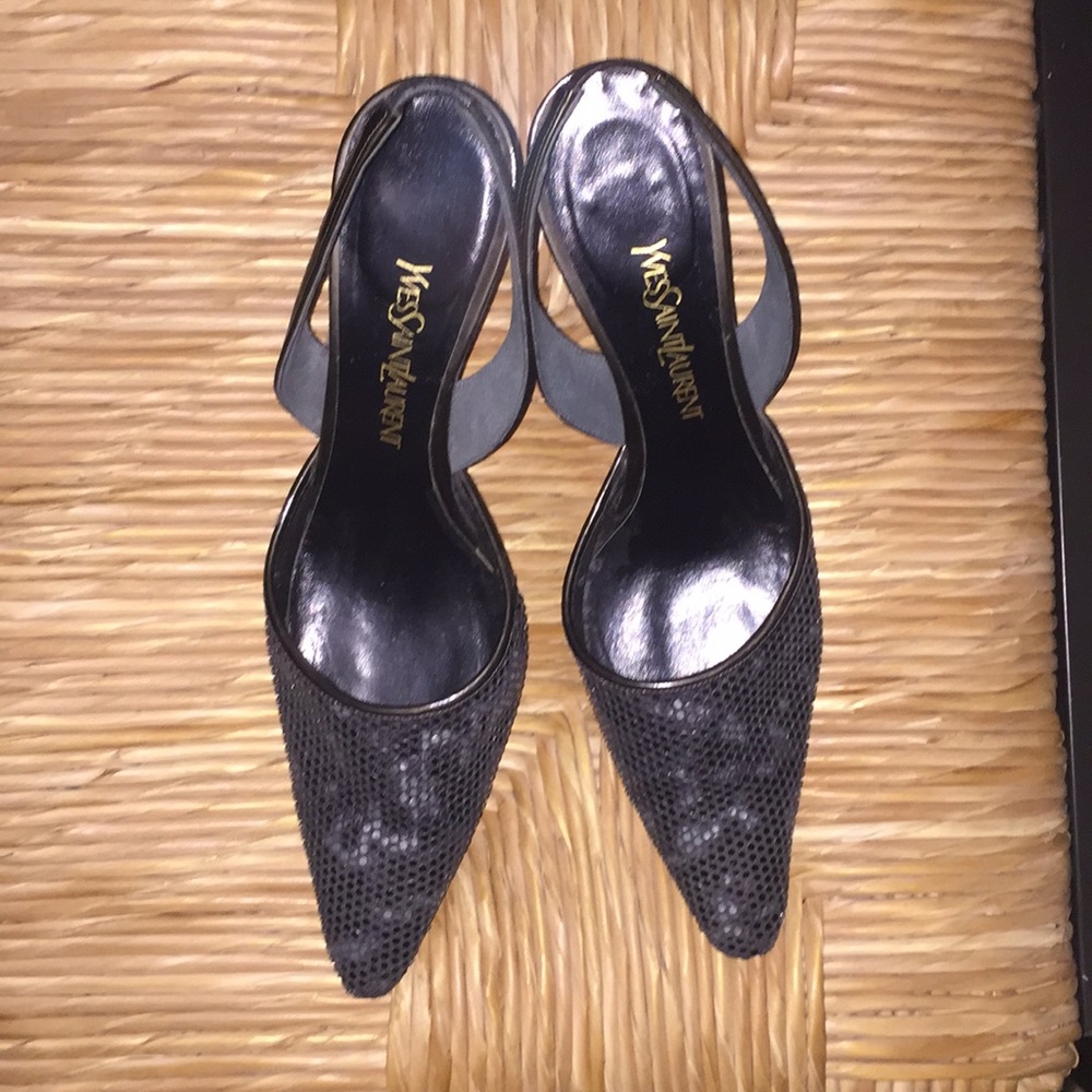 Vintage YSL Pointed Toe Mermaid Heels Sz 8.5